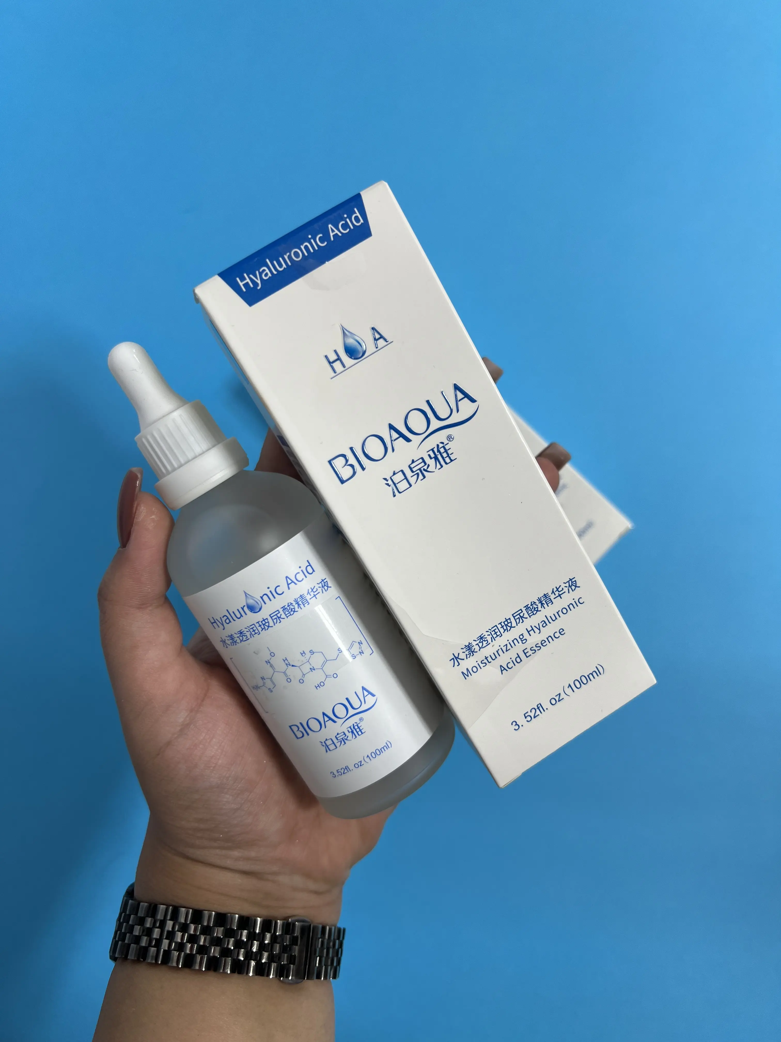 سرم آبرسان بیوآکوا مدل Hyaluronic Acid حجم 100 میلی لیتر